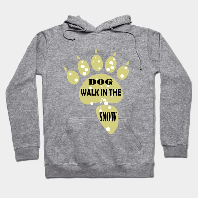 Dog Walk in the Snow Hoodie by sara99